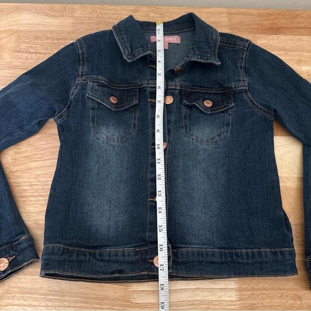 BCBG GIRLS BLUE DENIM JACKET SIZE 7 - Picture 7 of 8